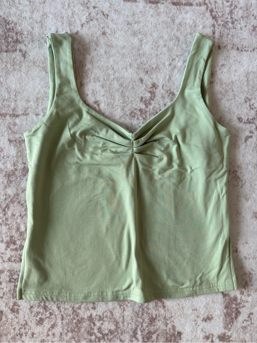 Women’s Light Green Tank Top with Twist Detail